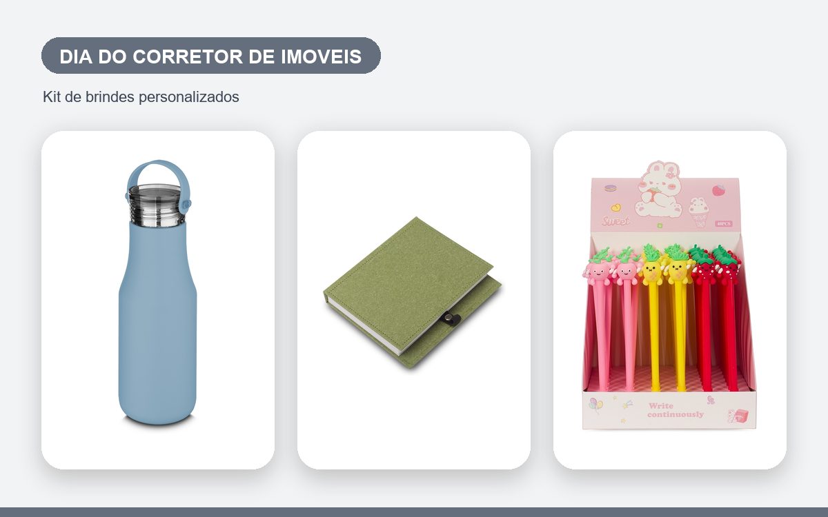 Kit de brindes personalizados — Brindes para o Dia do Corretor de Imóveis: Boas Ideias