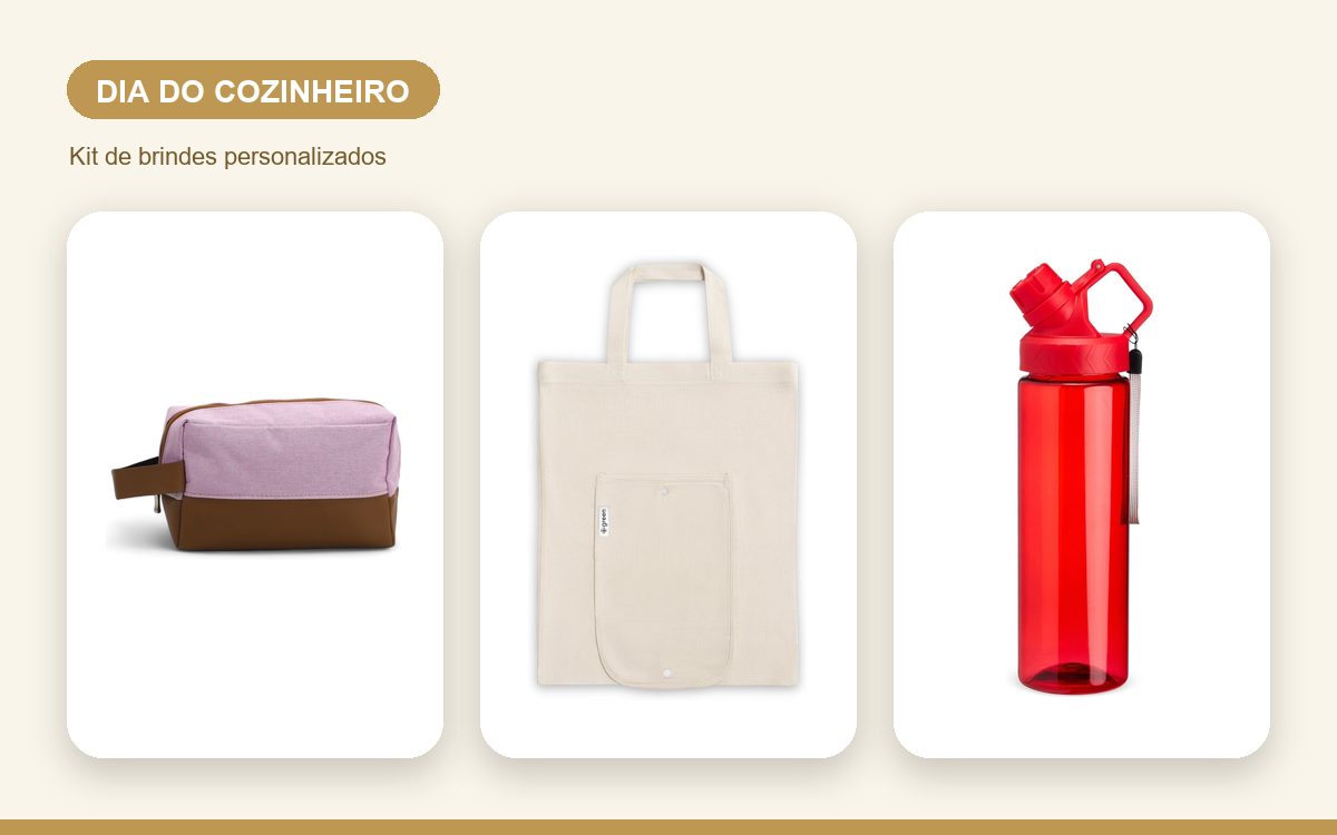 Kit de brindes personalizados — Brindes para o Dia do Cozinheiro: Como Homenagear a Equipe
