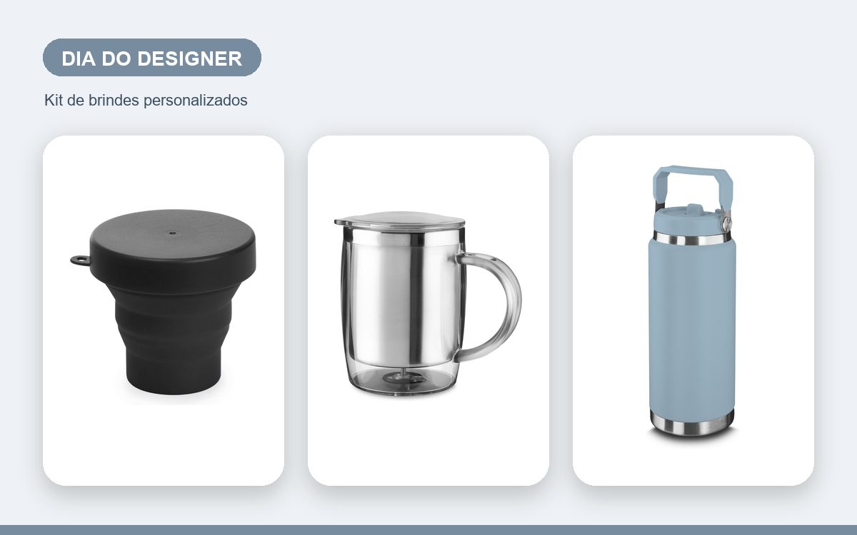 Kit de brindes personalizados — Brindes para o Dia do Designer: como homenagear o time criativo