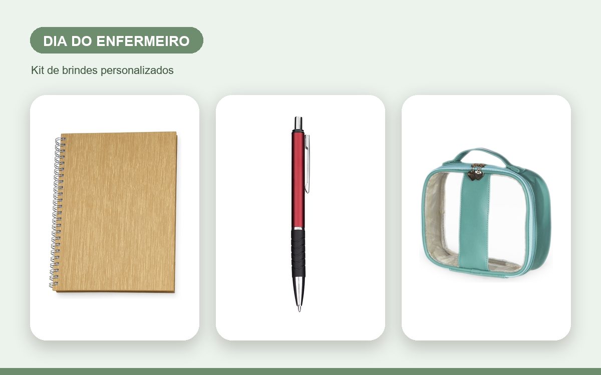 Kit de brindes personalizados — Brindes para o Dia do Enfermeiro: como homenagear a equipe