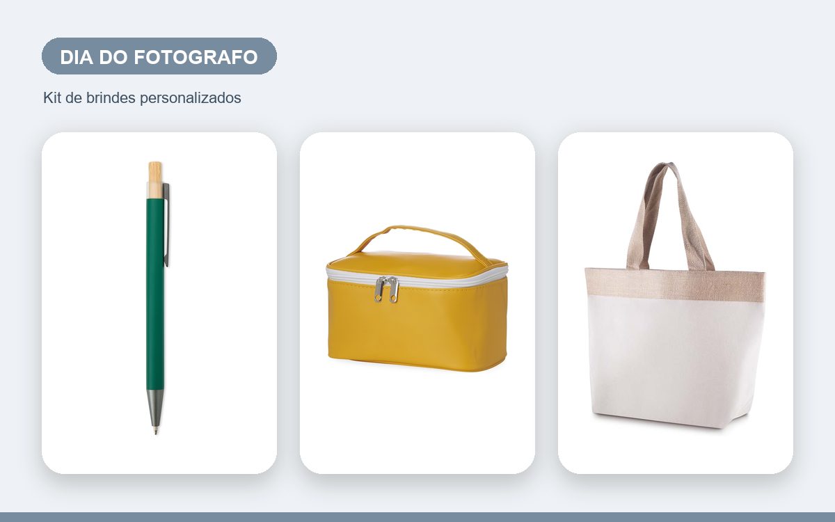 Kit de brindes personalizados — Brindes para o Dia do Fotógrafo: como reconhecer o trabalho