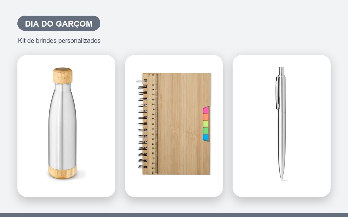 Kit de brindes personalizados — Brindes para o Dia do Garçom: Ideias para Homenagear