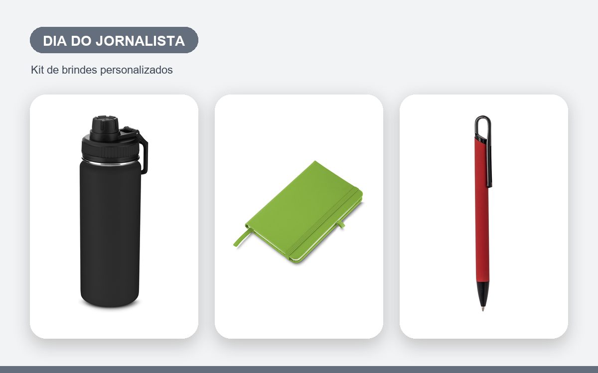 Kit de brindes personalizados — Brindes para o Dia do Jornalista: Ideias para Empresas