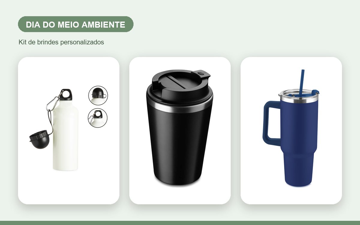 Kit de brindes personalizados — Brindes para o Dia do Meio Ambiente: Ideias Sustentáveis