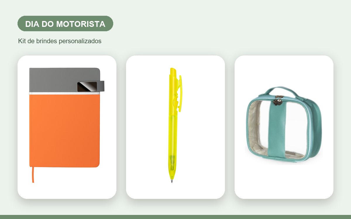 Kit de brindes personalizados — Brindes para o Dia do Motorista Profissional: como homenagear