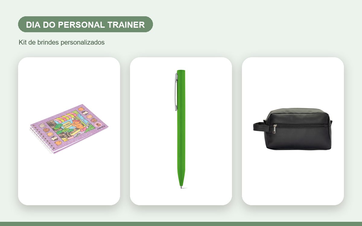 Kit de brindes personalizados — Brindes para o Dia do Personal Trainer: ideias para homenagear