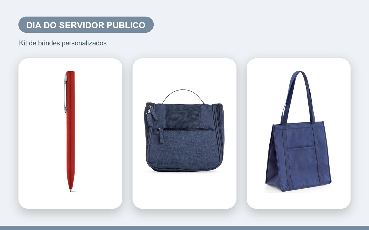 Kit de brindes personalizados — Brindes para o Dia do Servidor Público: ideias para empresas