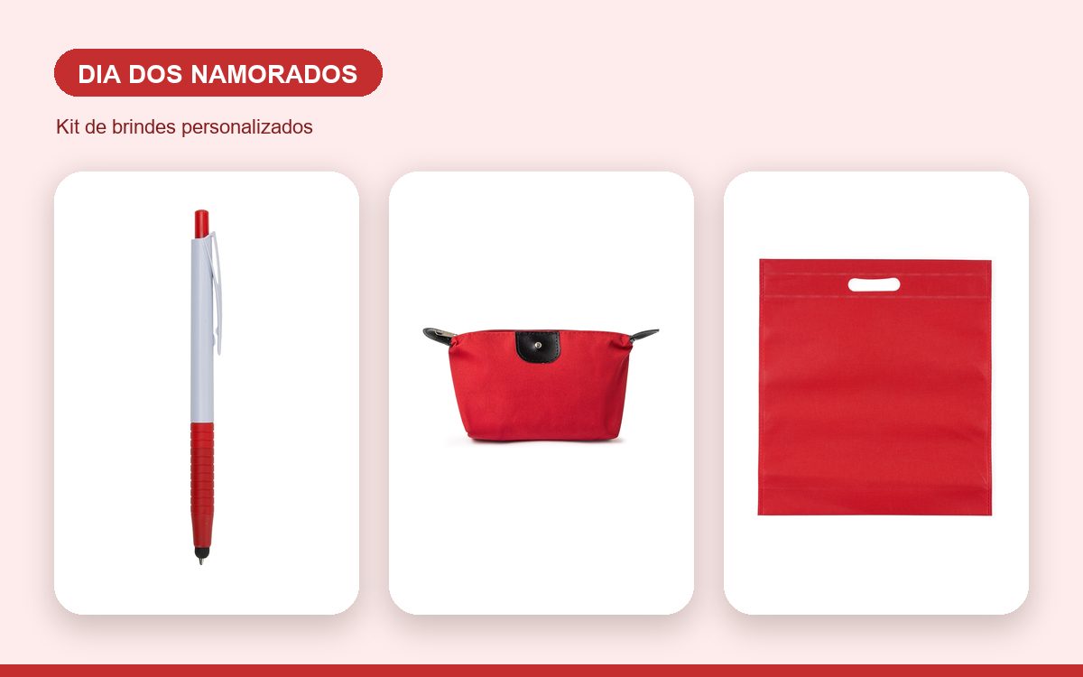 Kit de brindes personalizados — Brindes para o Dia dos Namorados Corporativo