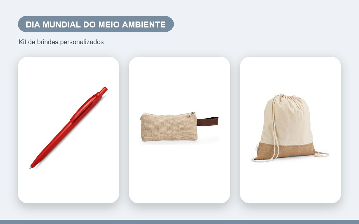 Kit de brindes personalizados — Brindes para o Dia Mundial do Meio Ambiente: ideias