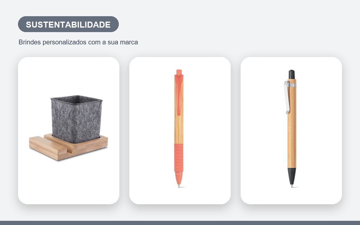 Brindes personalizados com a sua marca — Brindes para a Semana do Meio Ambiente com Propósito Real