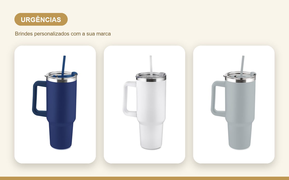 Brindes personalizados com a sua marca — Brindes Personalizados de Pronta Entrega para Urgências