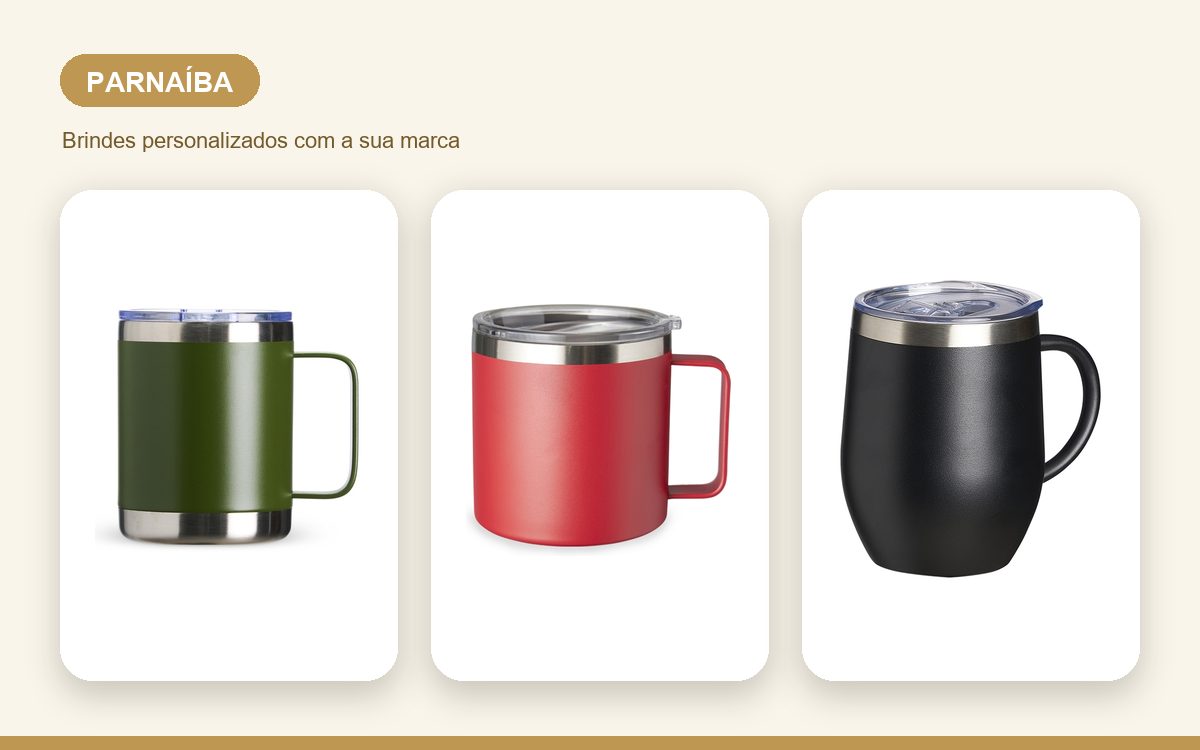 Brindes personalizados com a sua marca — Brindes Personalizados em Parnaíba: Onde Pedir e Prazo