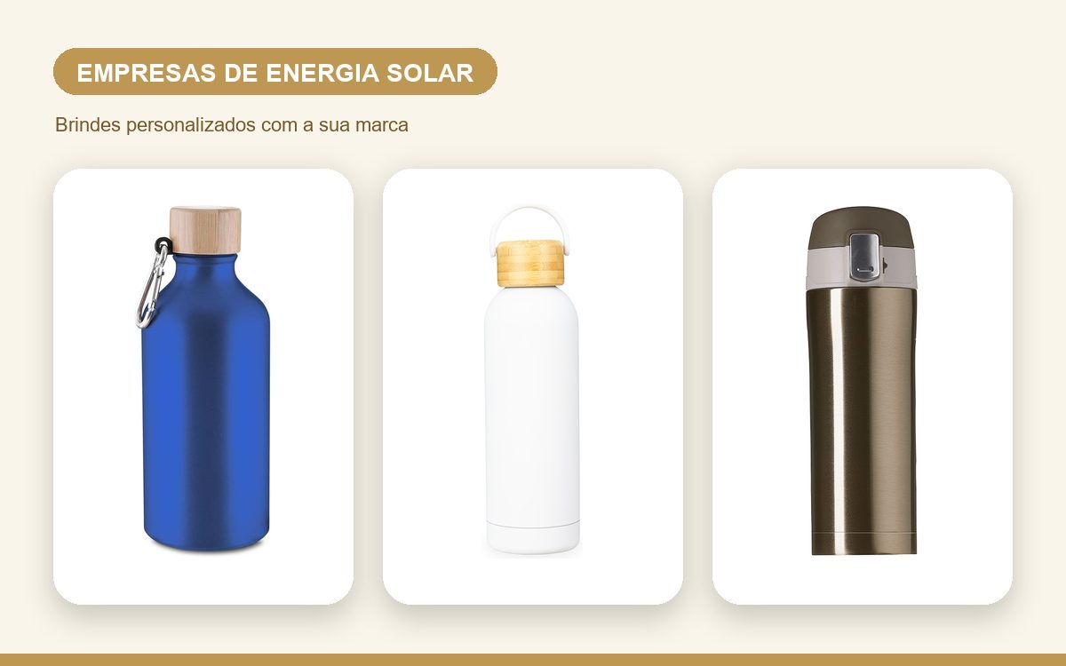 Brindes personalizados com a sua marca — Brindes personalizados para empresas de energia solar