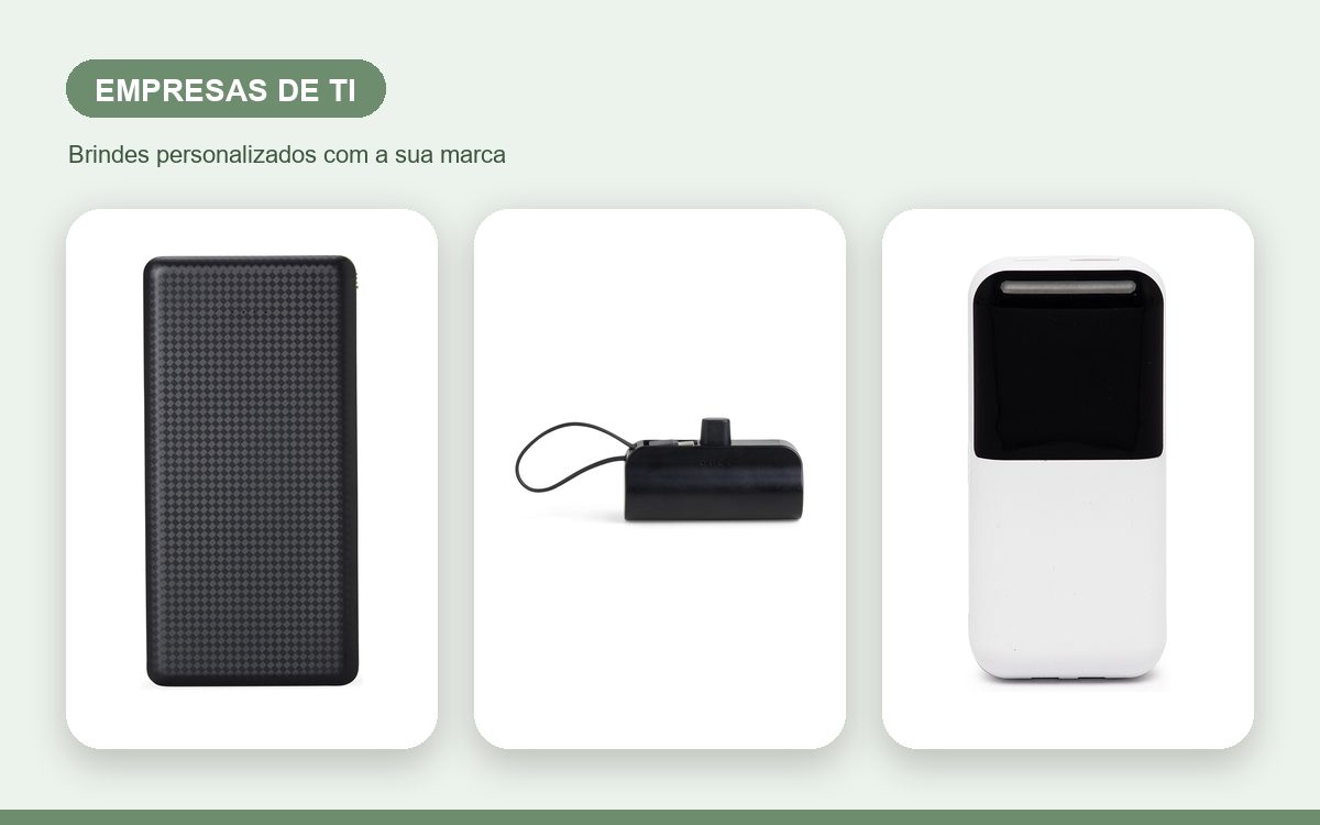 Brindes personalizados com a sua marca — Brindes personalizados para empresas de TI com a sua marca
