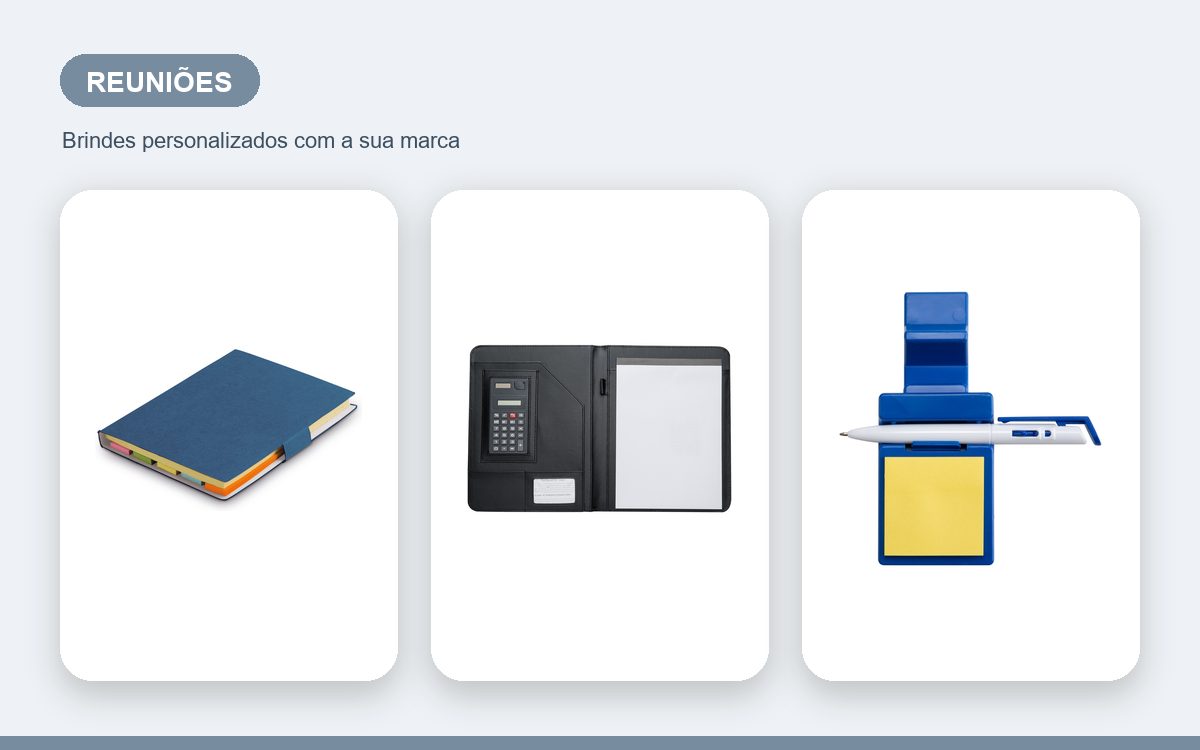 Brindes personalizados com a sua marca — Brindes Personalizados para Reuniões e Workshops Corporativos