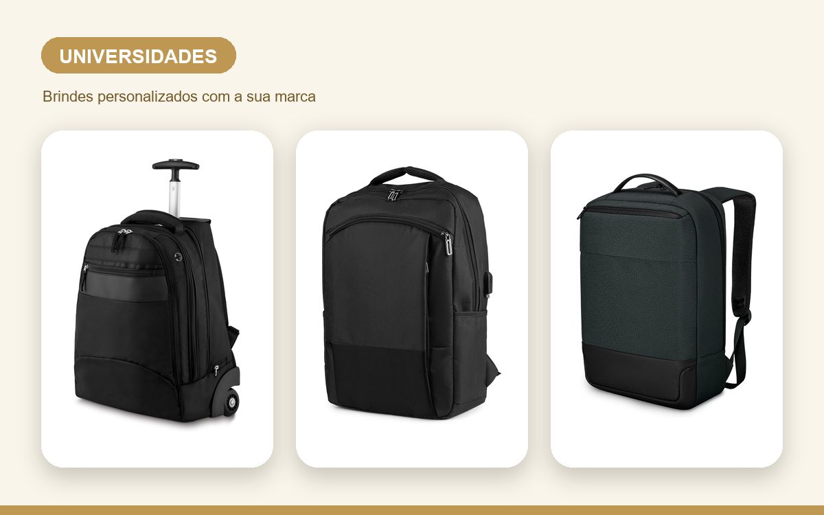 Brindes personalizados com a sua marca — Brindes personalizados para universidades e centros de ensino