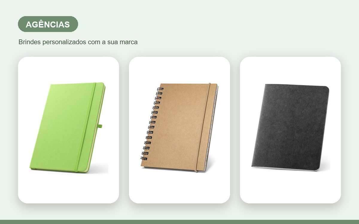 Brindes personalizados com a sua marca — Cadernos personalizados para agências: guia prático