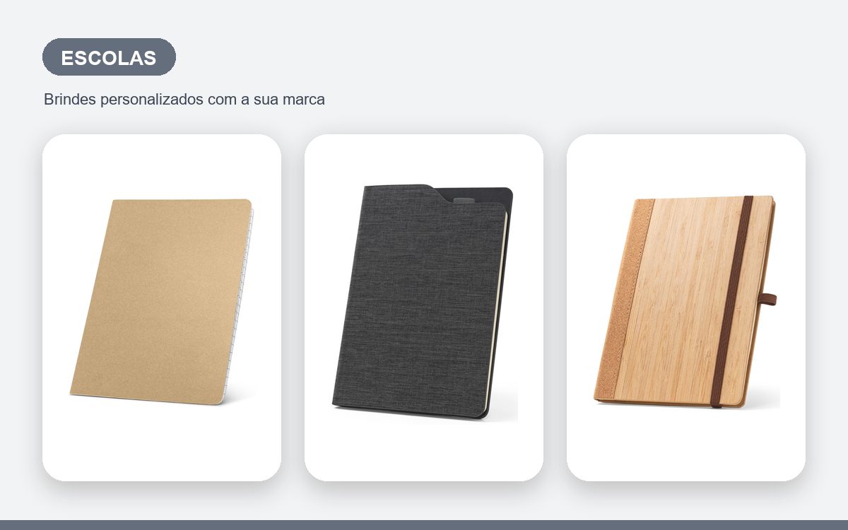 Brindes personalizados com a sua marca — Cadernos personalizados para escolas: guia prático