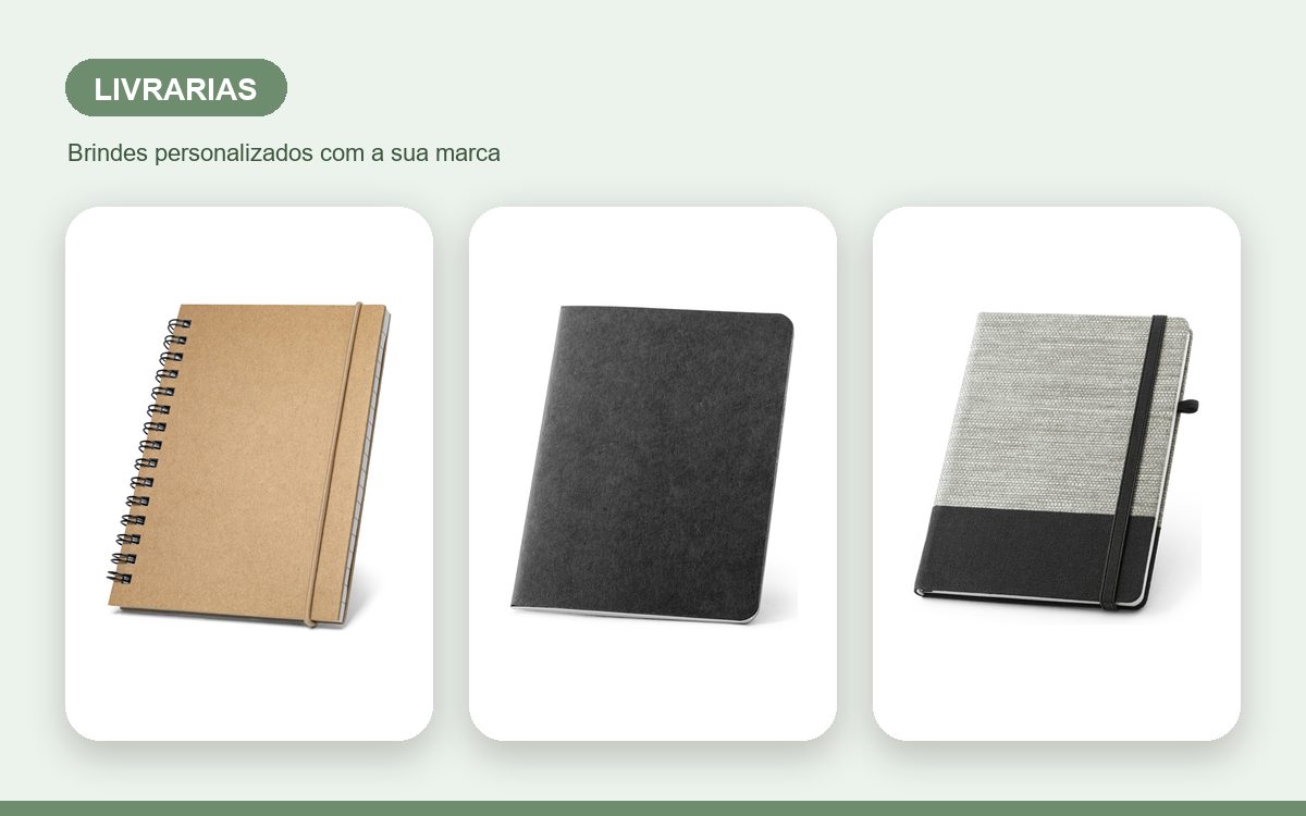 Brindes personalizados com a sua marca — Cadernos personalizados para livrarias: guia completo