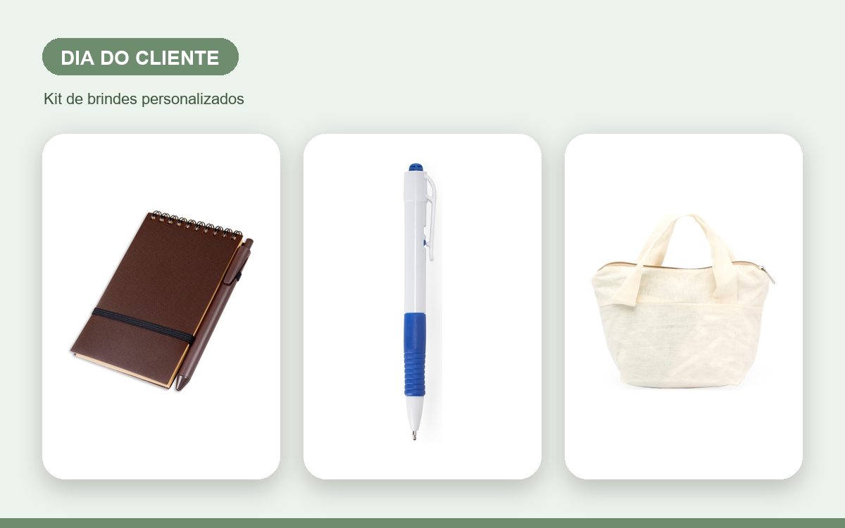 Kit de brindes personalizados — Cadernos Personalizados para o Dia do Cliente: Ideias e Dicas
