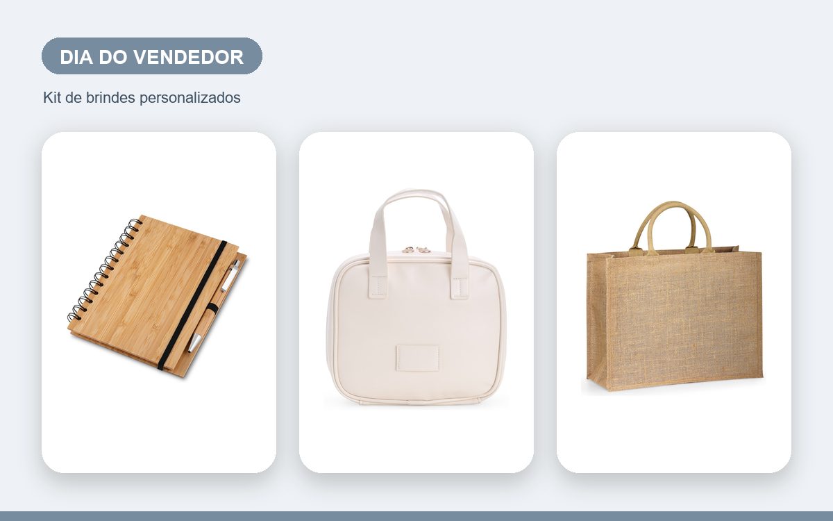 Kit de brindes personalizados — Caderno Personalizado para o Dia do Vendedor: Guia de Ideias