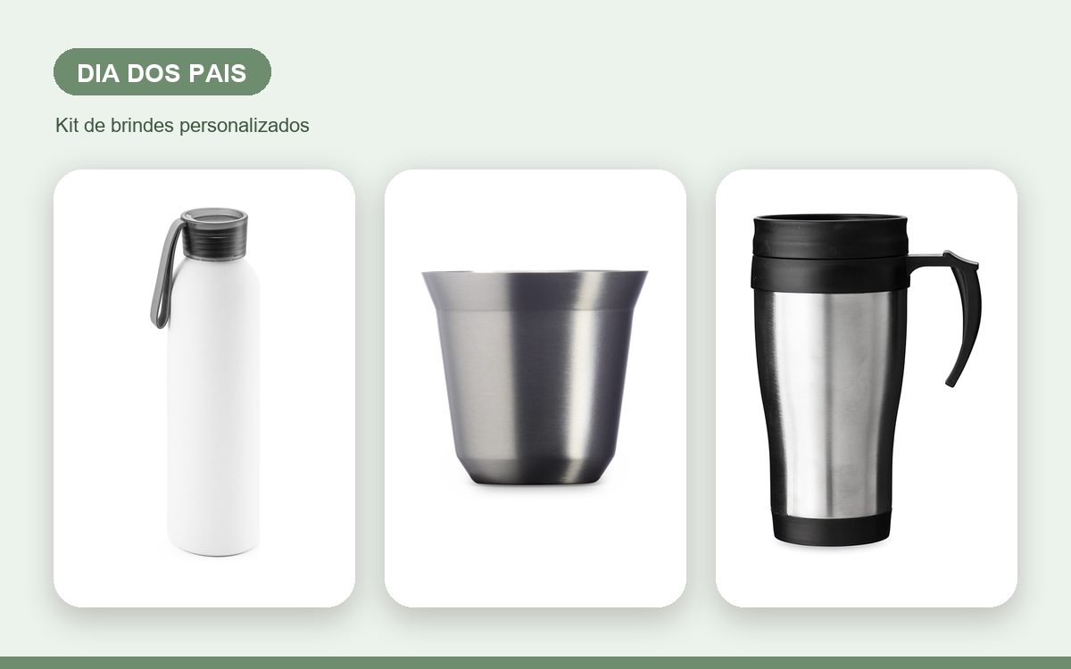 Kit de brindes personalizados — Cadernos Personalizados para o Dia dos Pais: Opções