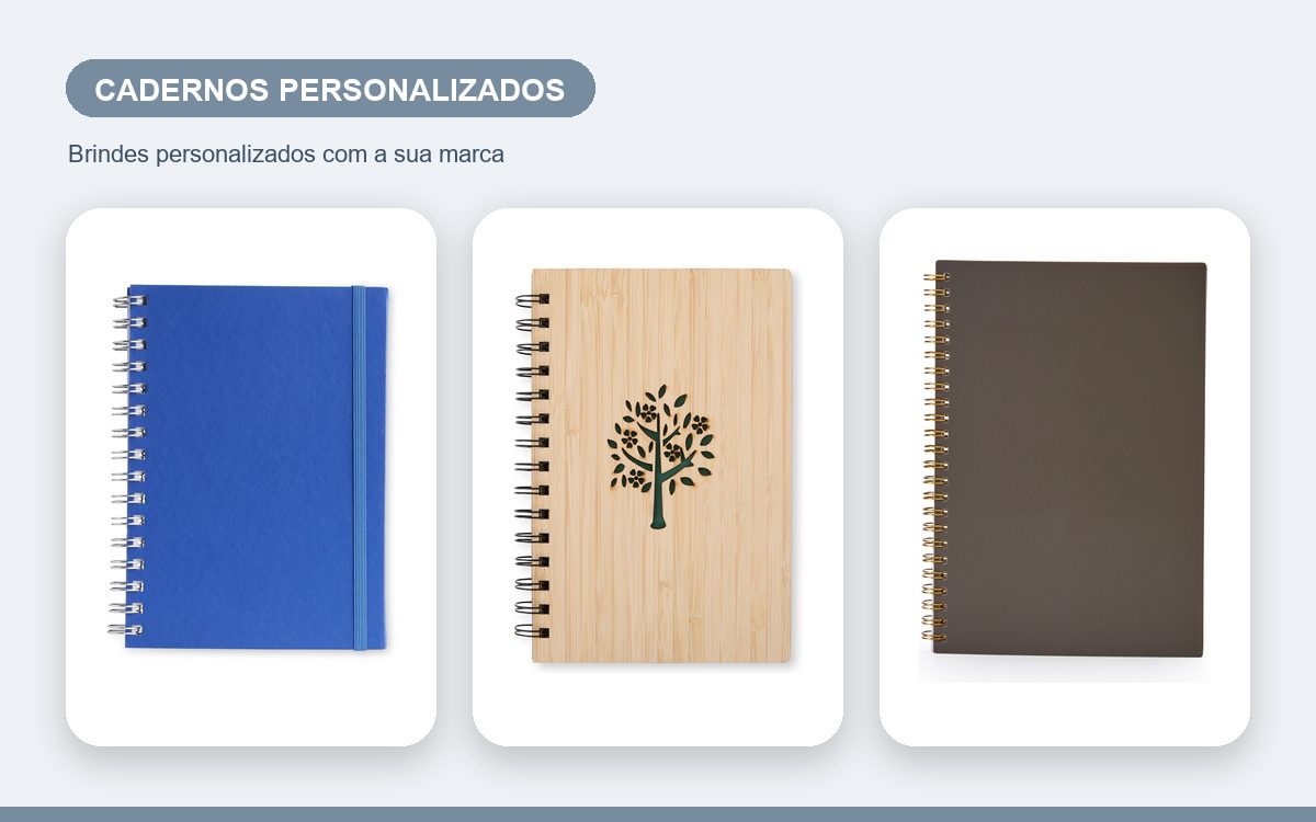 Brindes personalizados com a sua marca — Cadernos Personalizados Baratos sem Perder Qualidade