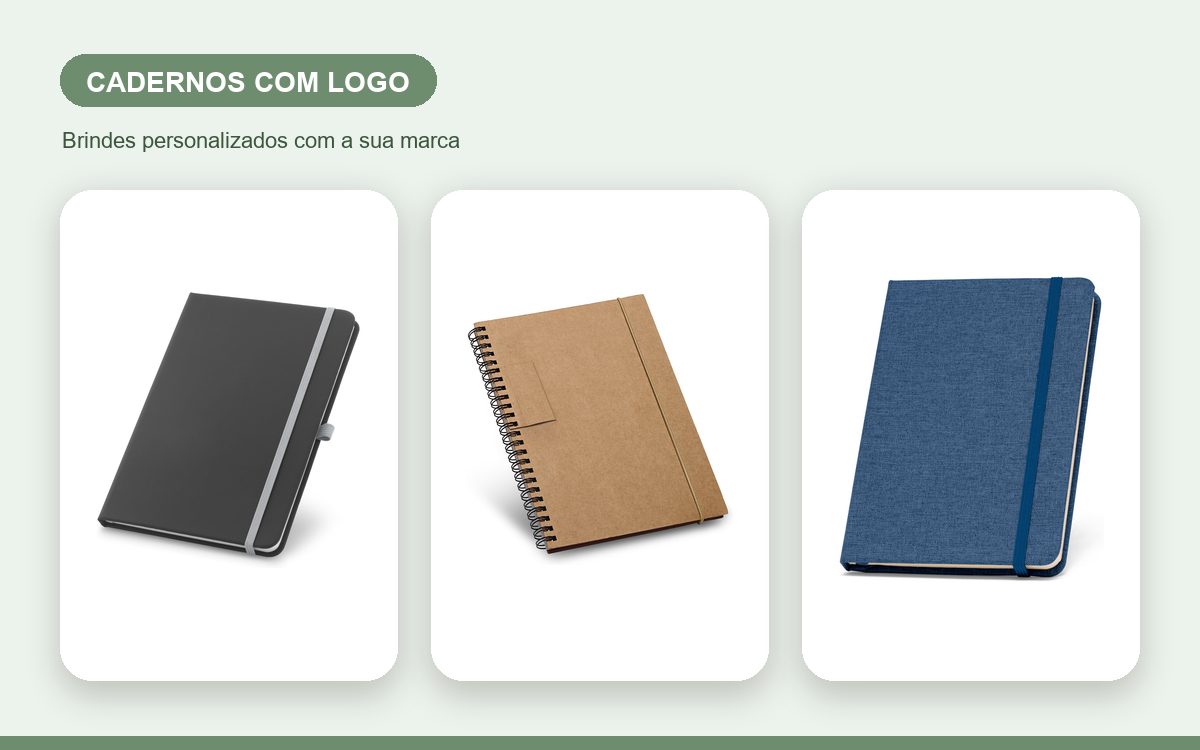 Brindes personalizados com a sua marca — Cadernos Personalizados com Logo: Como Fazer e Pedir