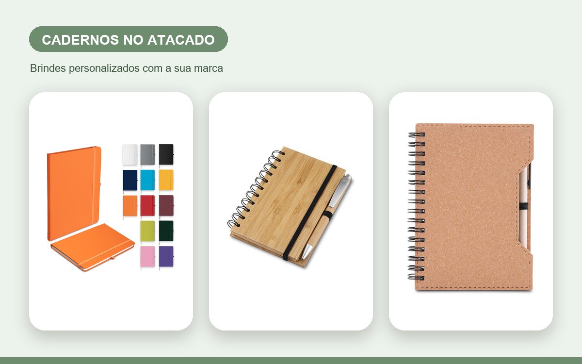 Brindes personalizados com a sua marca — Cadernos Personalizados no Atacado: Guia para Empresas