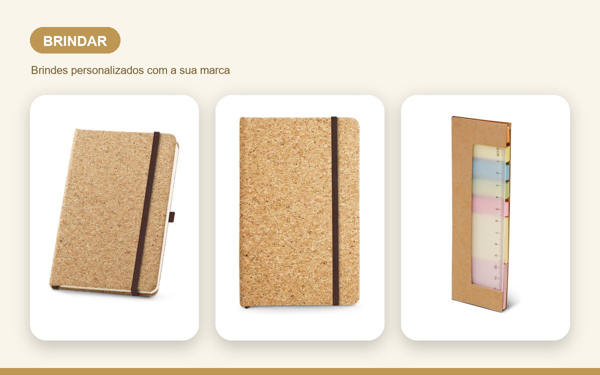 Brindes personalizados com a sua marca — Cadernos Personalizados para Brindar e Encantar Clientes