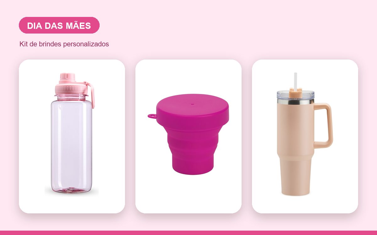 Kit de brindes personalizados — Camiseta Personalizada para o Dia das Mães: Guia de Presente