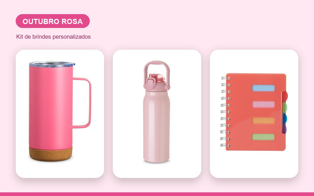 Kit de brindes personalizados — Camisetas Personalizadas para o Outubro Rosa: Ideias para Brindar
