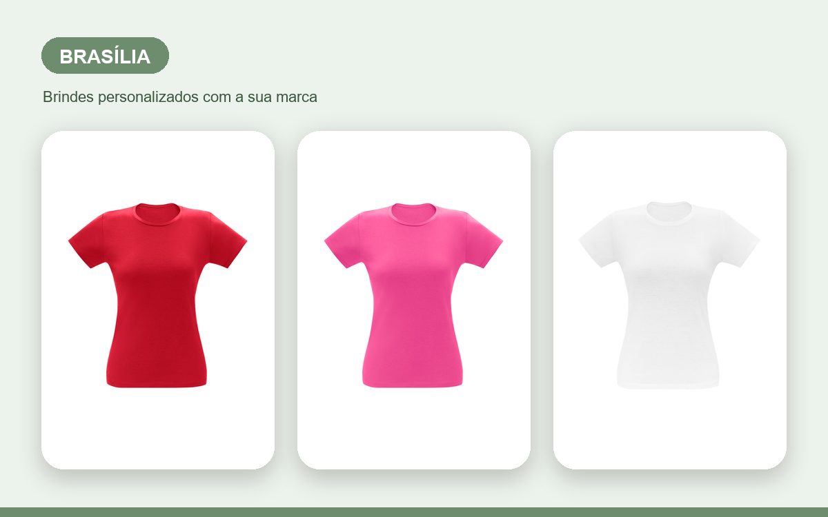 Brindes personalizados com a sua marca — Camisetas Personalizadas em Brasília para Empresas