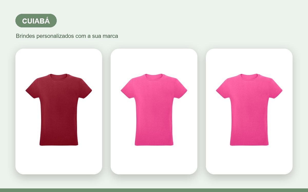 Brindes personalizados com a sua marca — Camisetas Personalizadas em Cuiabá com a Logo da Empresa