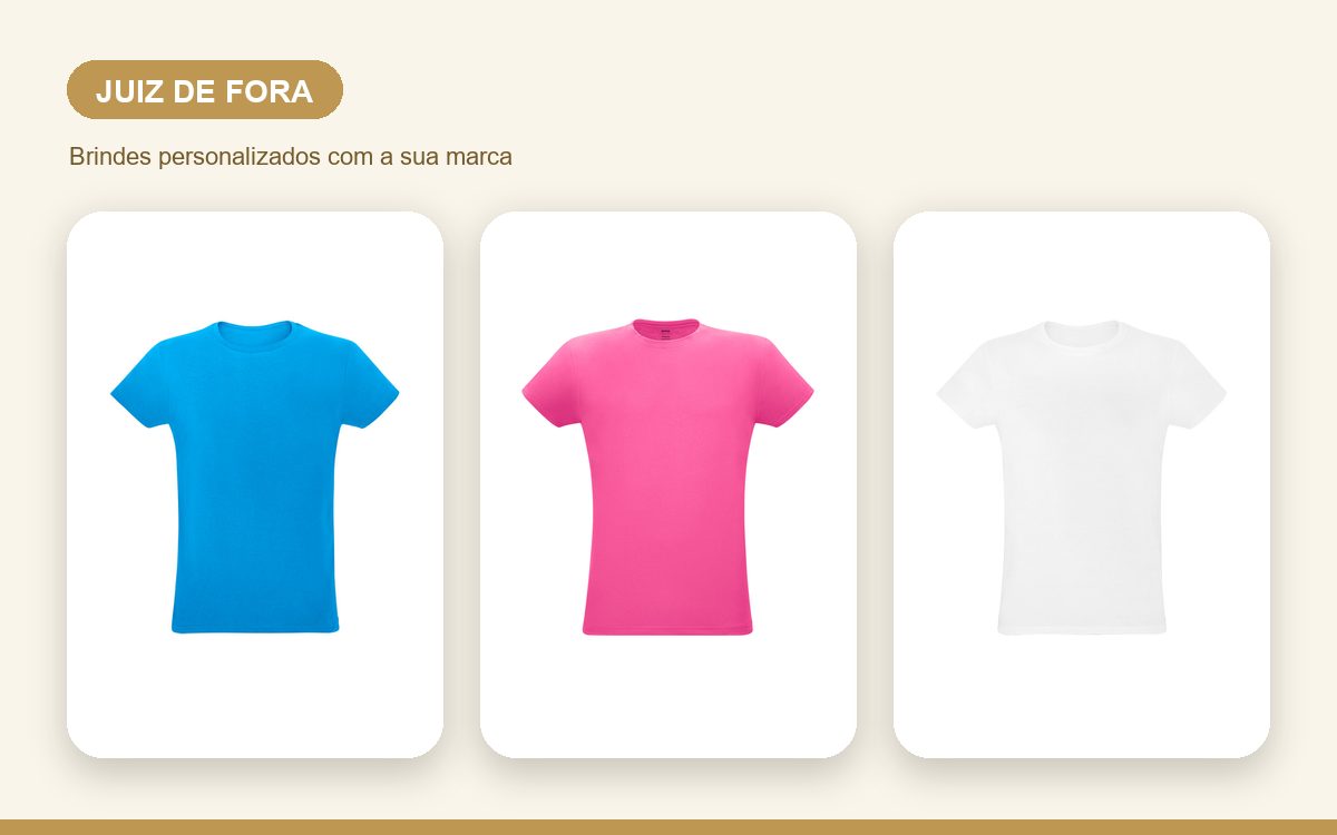 Brindes personalizados com a sua marca — Camisetas Personalizadas em Juiz de Fora para Empresas