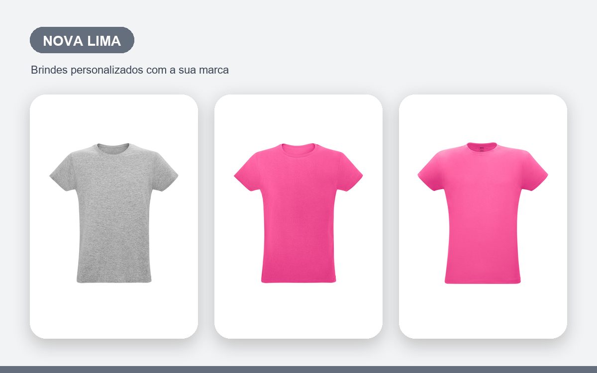 Brindes personalizados com a sua marca — Camisetas Personalizadas em Nova Lima para Empresas