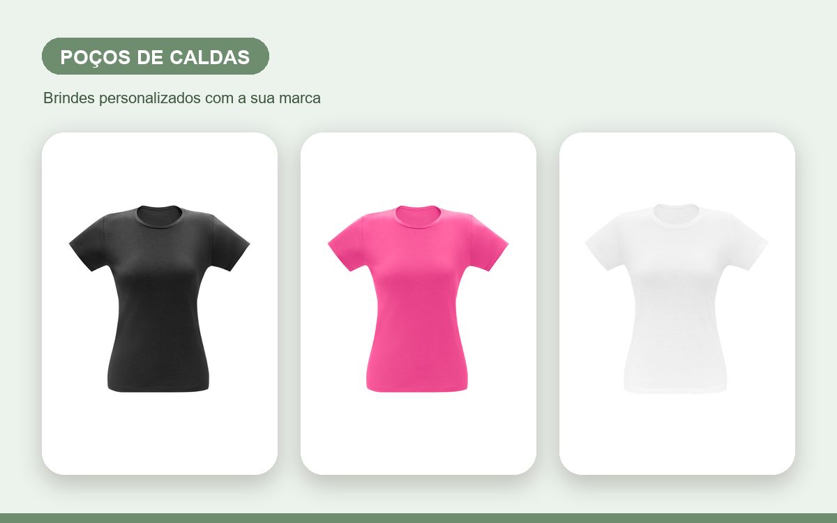 Brindes personalizados com a sua marca — Camisetas Personalizadas em Poços de Caldas para Empresas