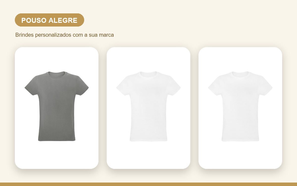 Brindes personalizados com a sua marca — Camisetas Personalizadas em Pouso Alegre para Empresas