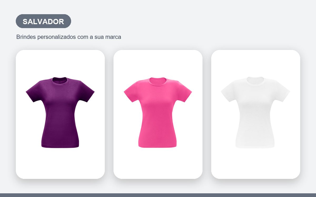 Brindes personalizados com a sua marca — Camisetas Personalizadas em Salvador para Uniformizar a Equipe