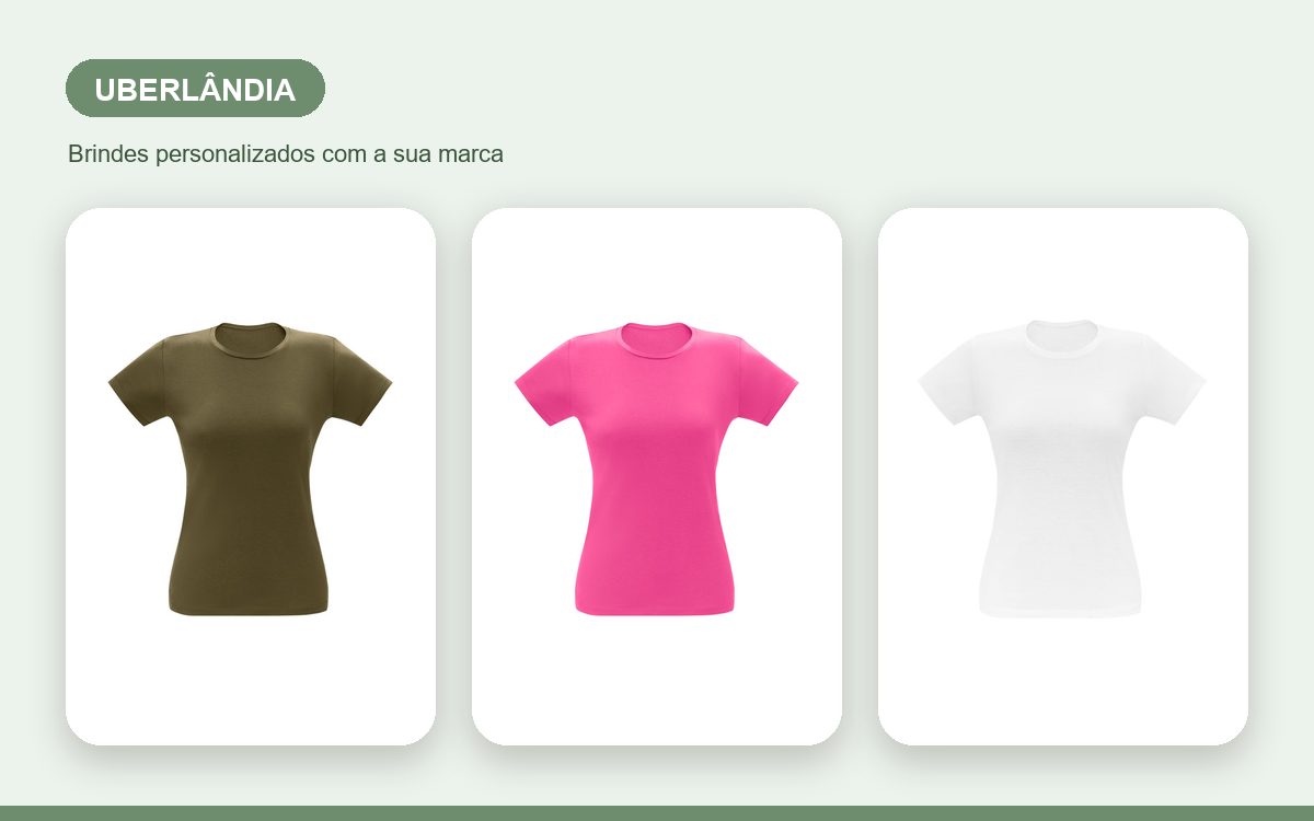 Brindes personalizados com a sua marca — Camisetas Personalizadas em Uberlândia para Empresas