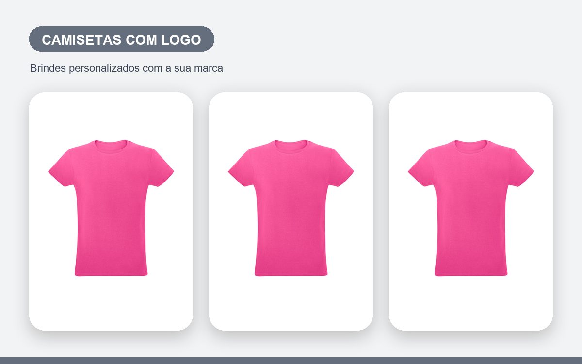 Brindes personalizados com a sua marca — Camisetas personalizadas com logo: como fica e como pedir