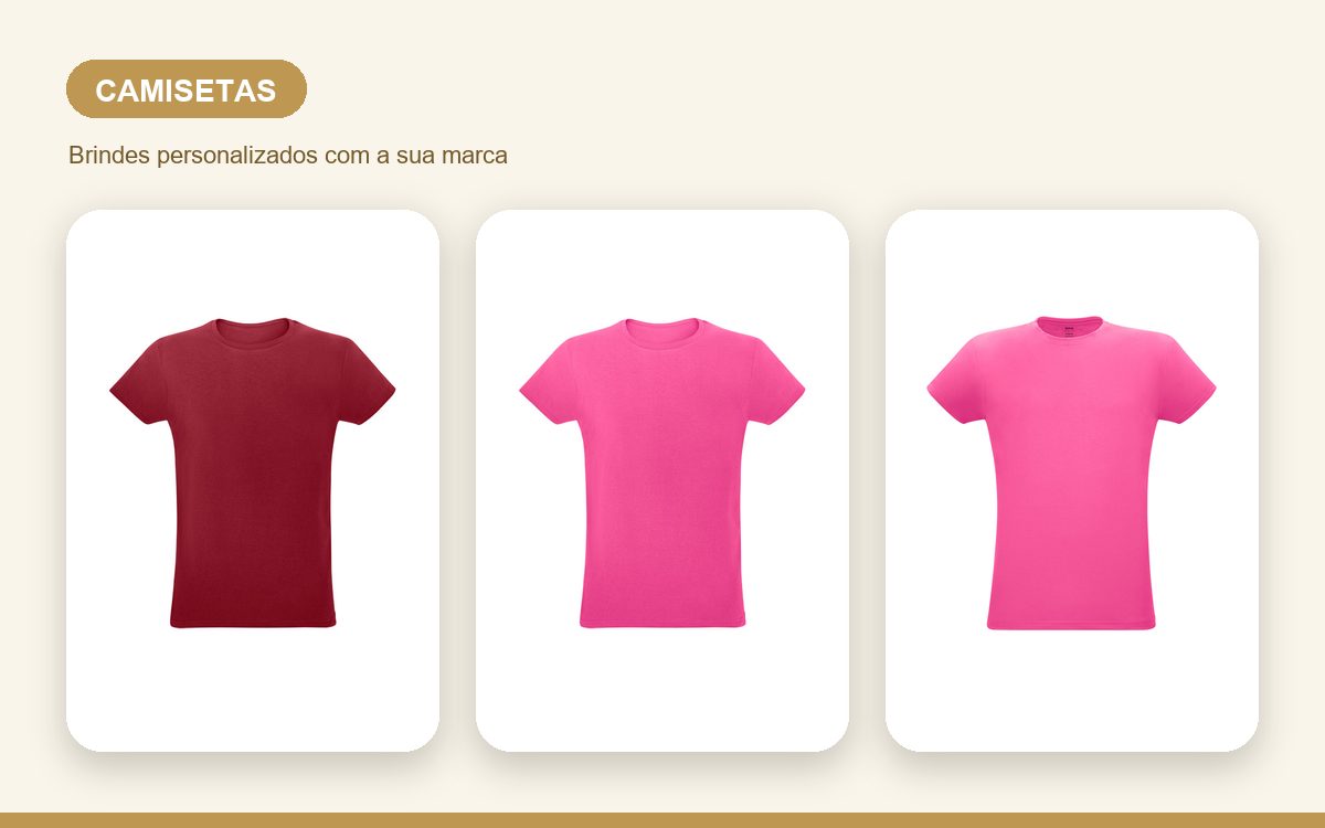 Brindes personalizados com a sua marca — Camisetas personalizadas criativas que chamam a atenção