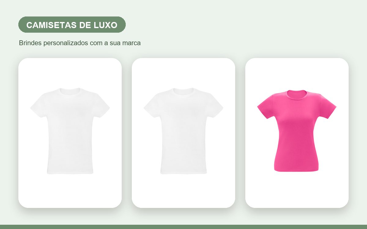 Brindes personalizados com a sua marca — Camisetas personalizadas de luxo para clientes e executivos