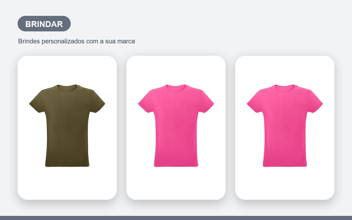 Brindes personalizados com a sua marca — Camisetas personalizadas para brindar e encantar clientes