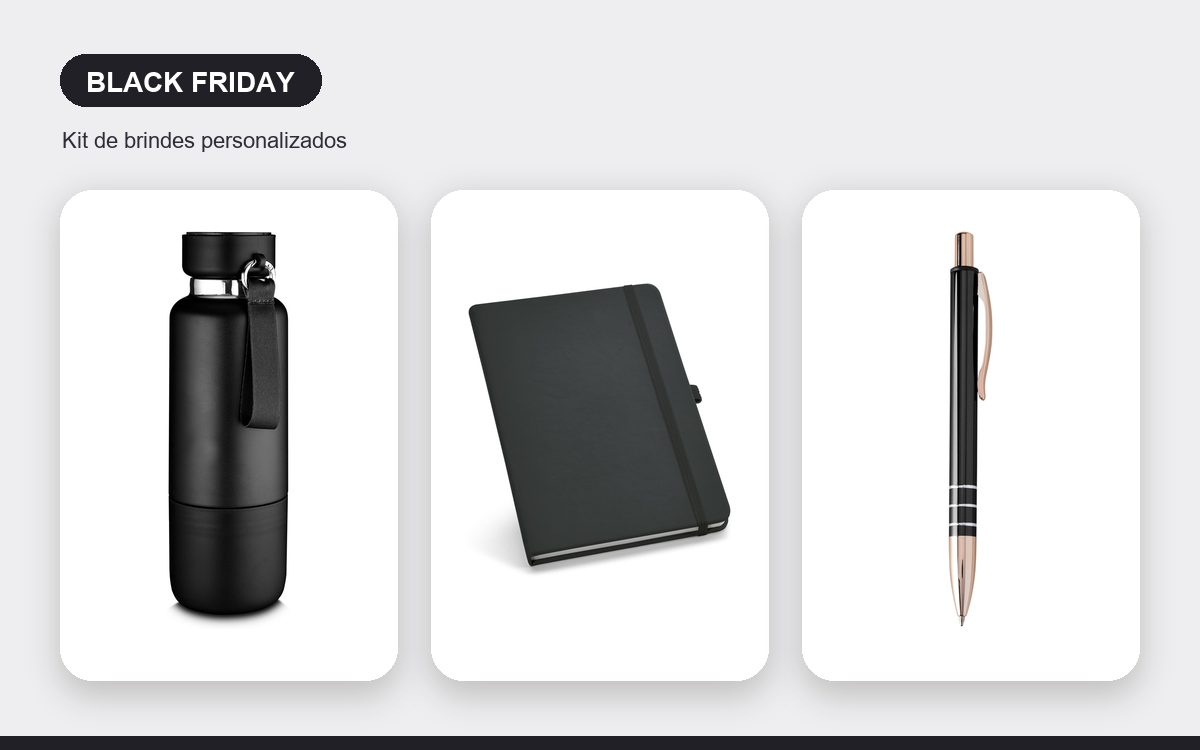 Kit de brindes personalizados — Canecas Personalizadas para a Black Friday