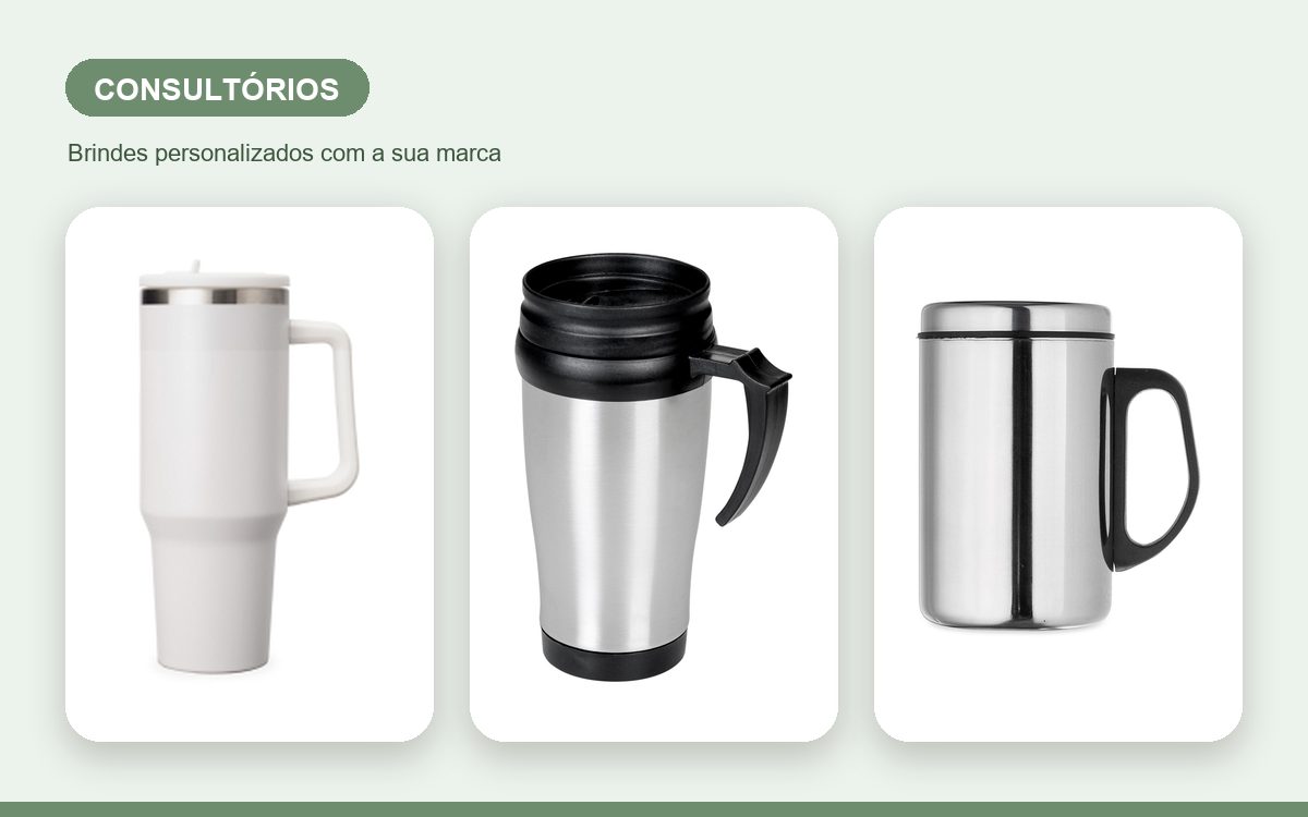Brindes personalizados com a sua marca — Canecas personalizadas para consultórios: cuidado lembrado