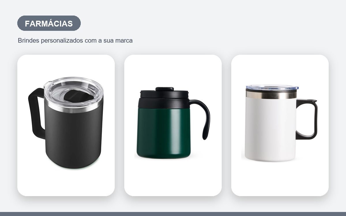 Brindes personalizados com a sua marca — Canecas personalizadas para farmácias: guia que converte