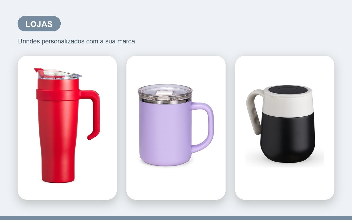 Brindes personalizados com a sua marca — Canecas personalizadas para lojas: brinde que fideliza