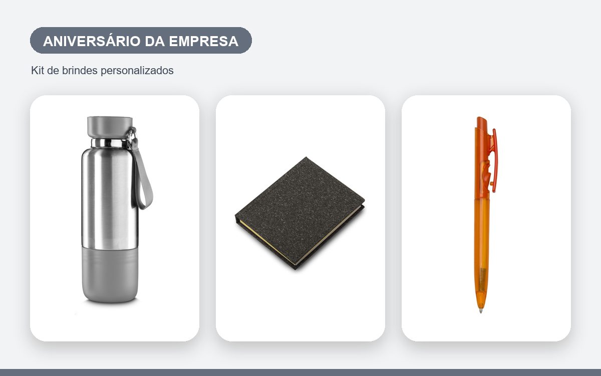 Kit de brindes personalizados — Canecas Personalizadas para o Aniversário da Empresa