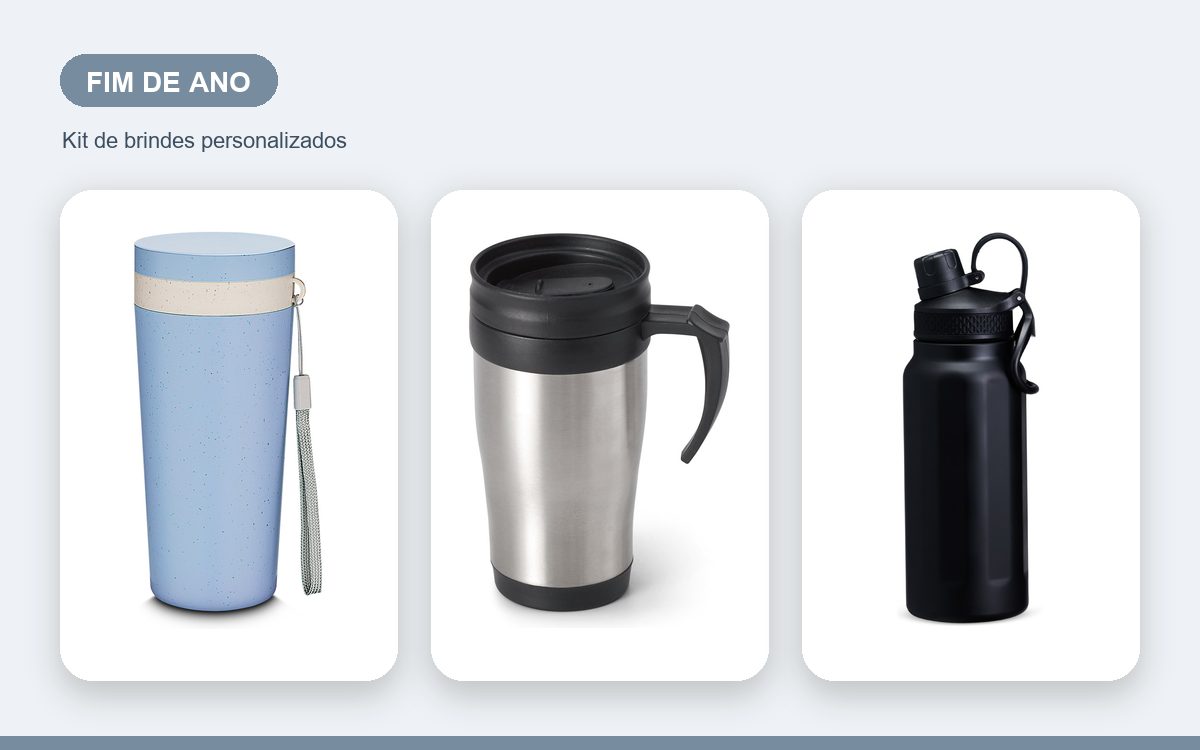 Kit de brindes personalizados — Canecas Personalizadas para o Fim de Ano: Brindes Corporativos